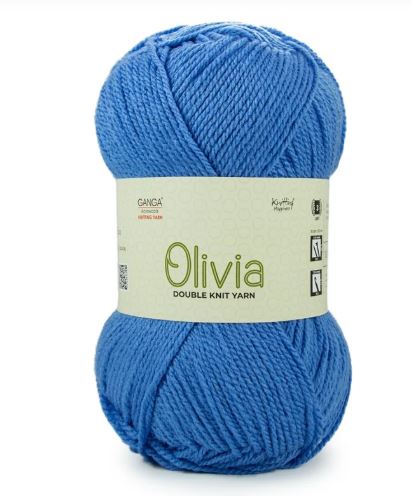 Ganga Olivia 100 grams - Shade OLV013 - Dull Azure