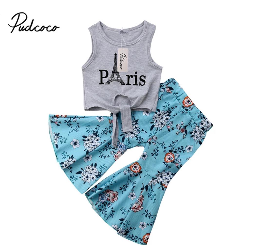 Paris Print Palazzo Set