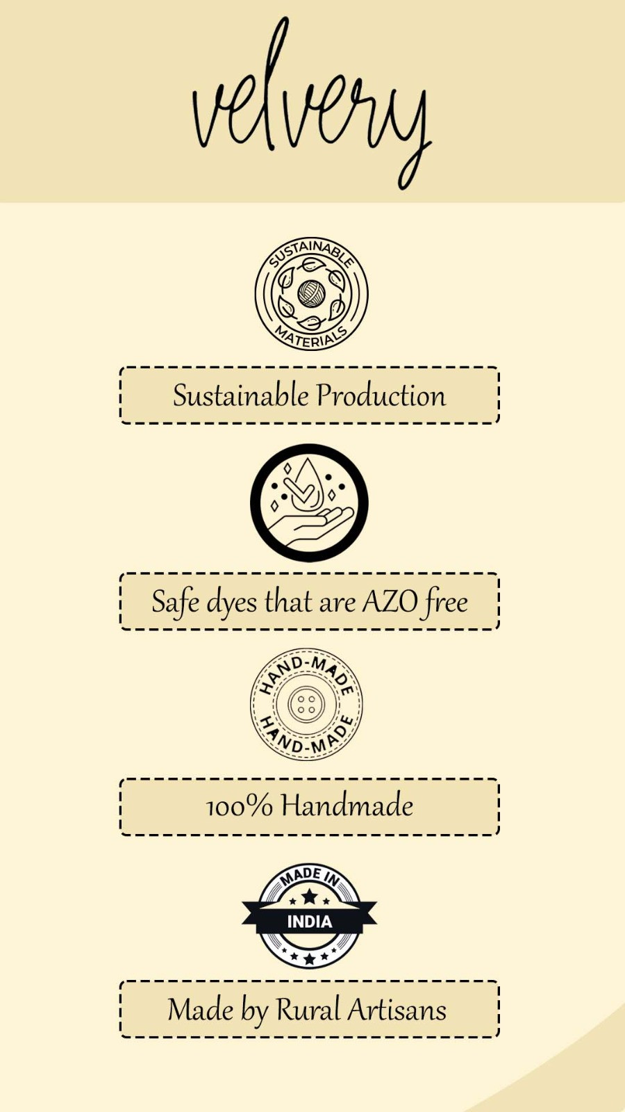 Velvery Merino Sustainable Sunflower Handknitted Sweater - Beige