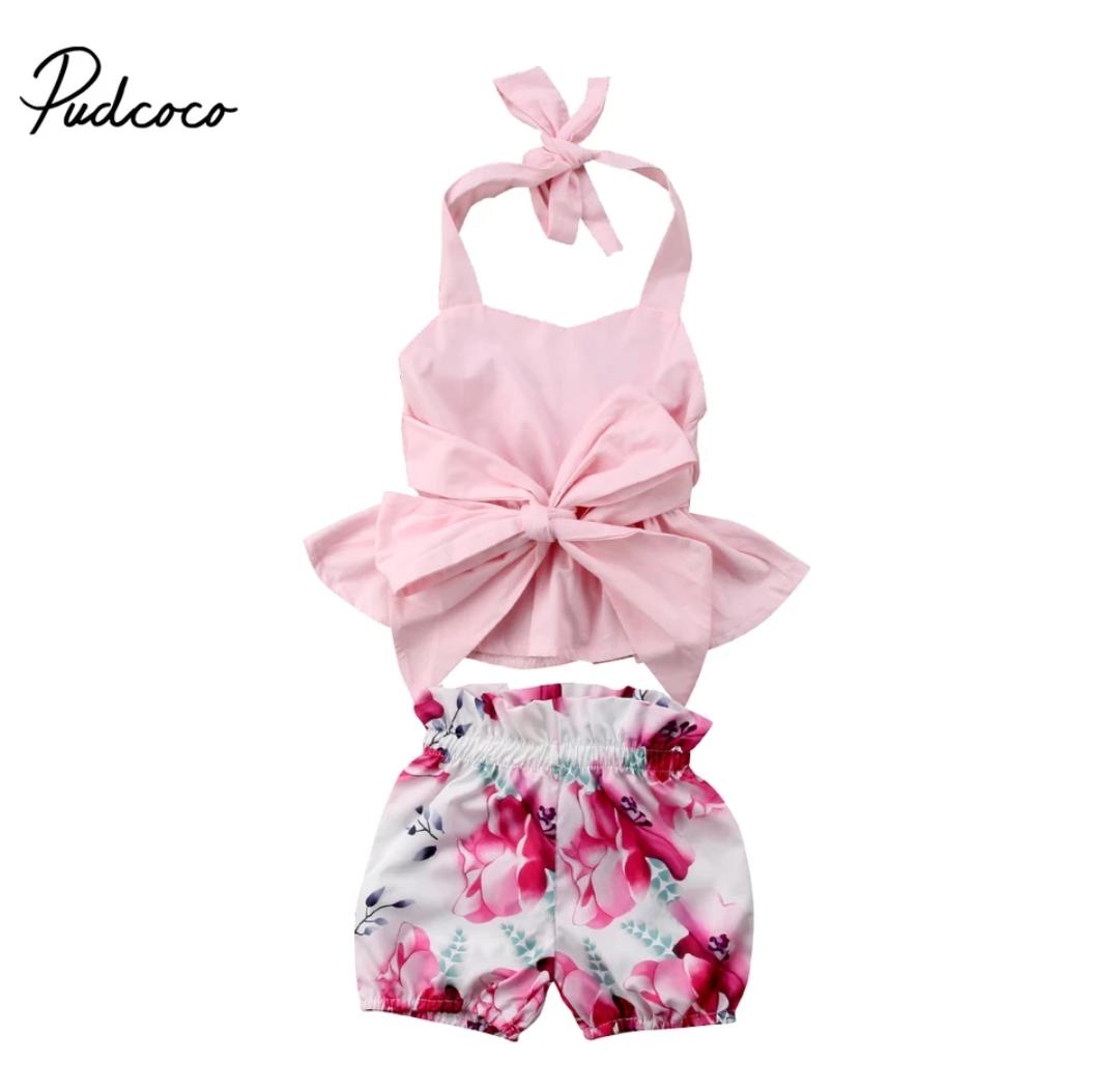 Pink Bow Summer Set