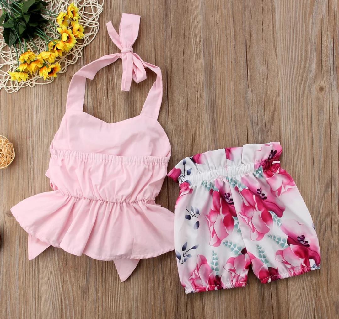 Pink Bow Summer Set