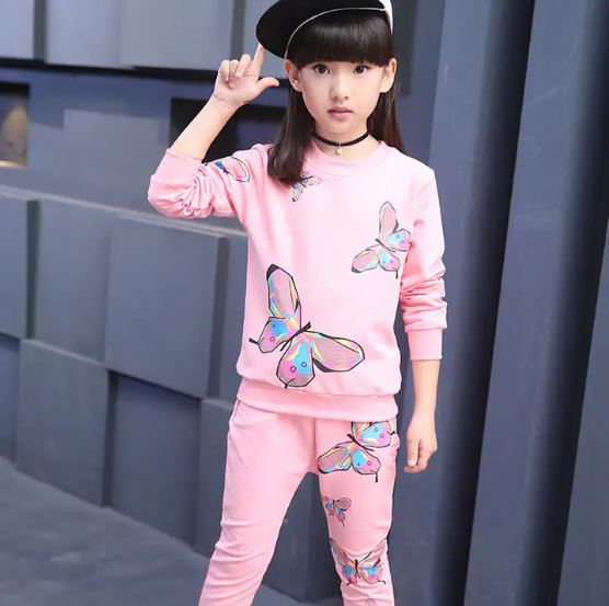 Pink Butterfly Tracksuit