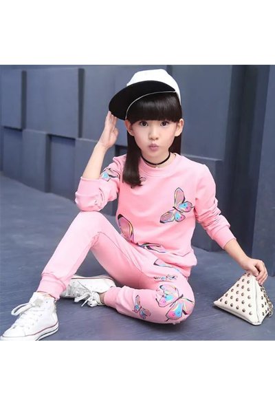 Image of Pink Butterfly Tracksuit