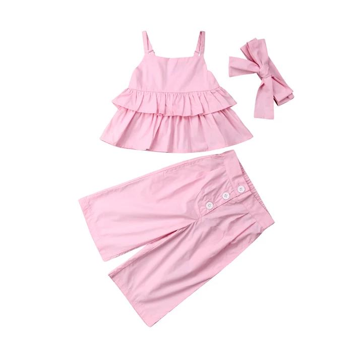 Pink Dress With Culottes & Headband