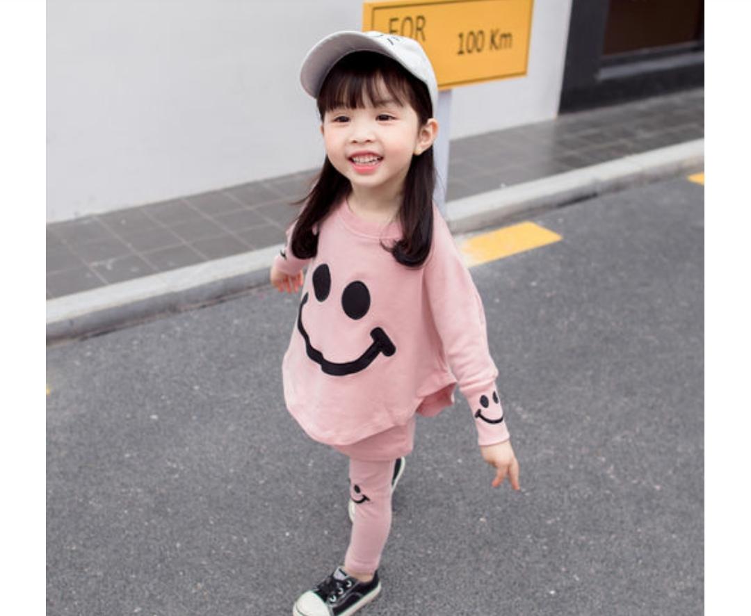 Pink Smiley Set