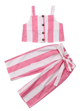 Pink Striped Set
