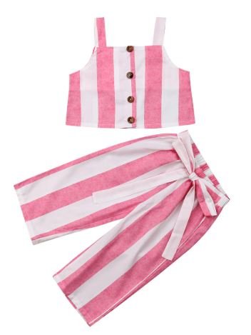 Image of Pink Striped Set