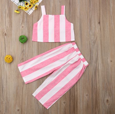 Pink Striped Set