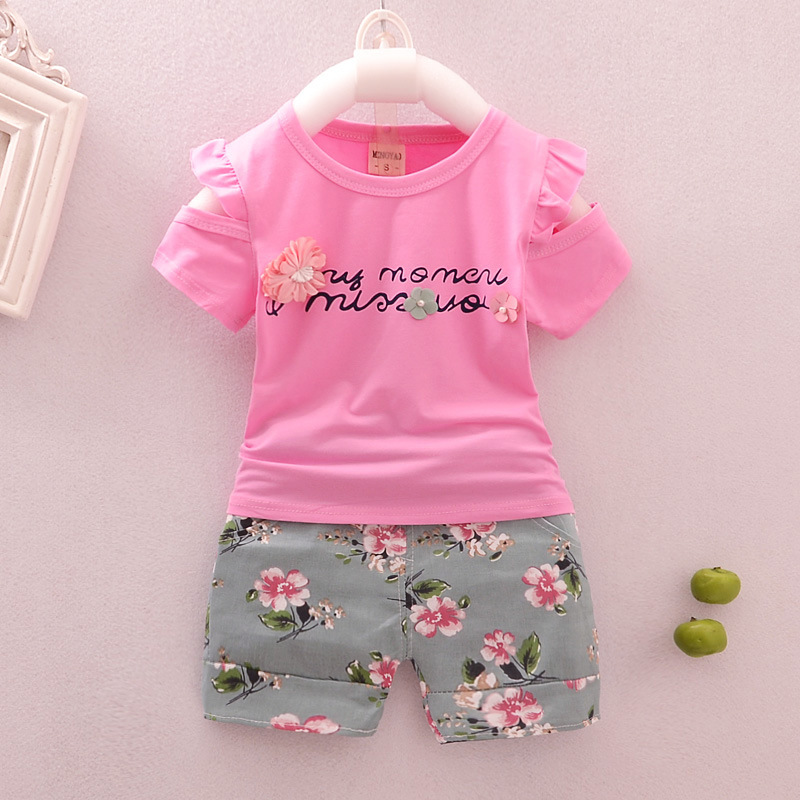 Pink Top With Flowering Short