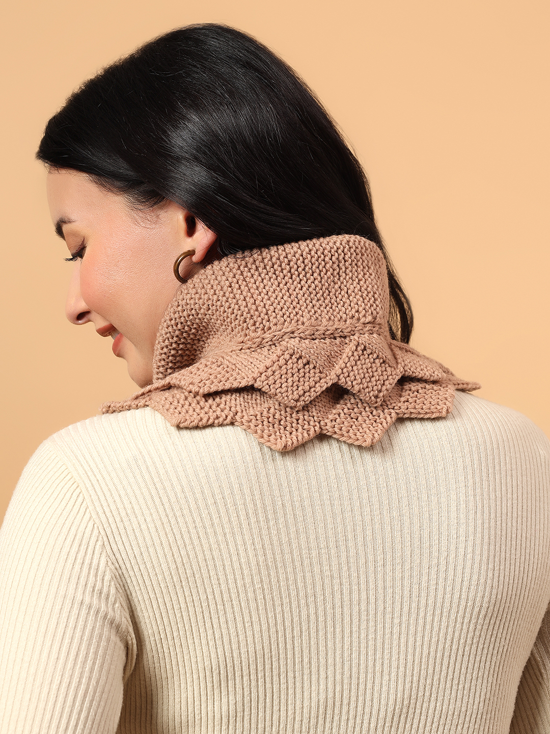 Merino Neckwarmer  Beige