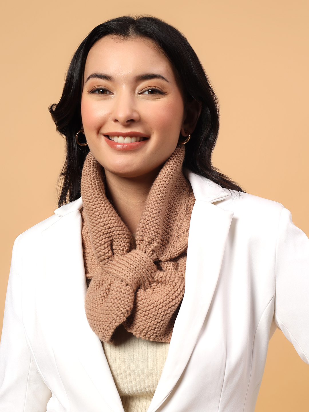 Merino Neckwarmer  Beige