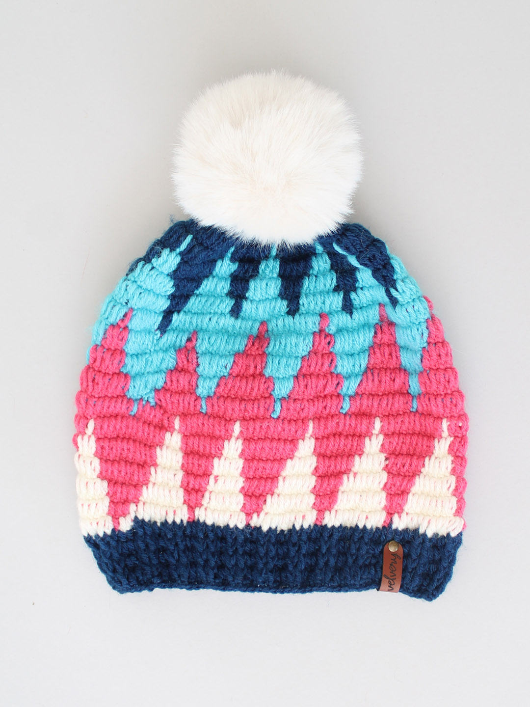 Cute Pom Pom Cap for Women - Multicoloured