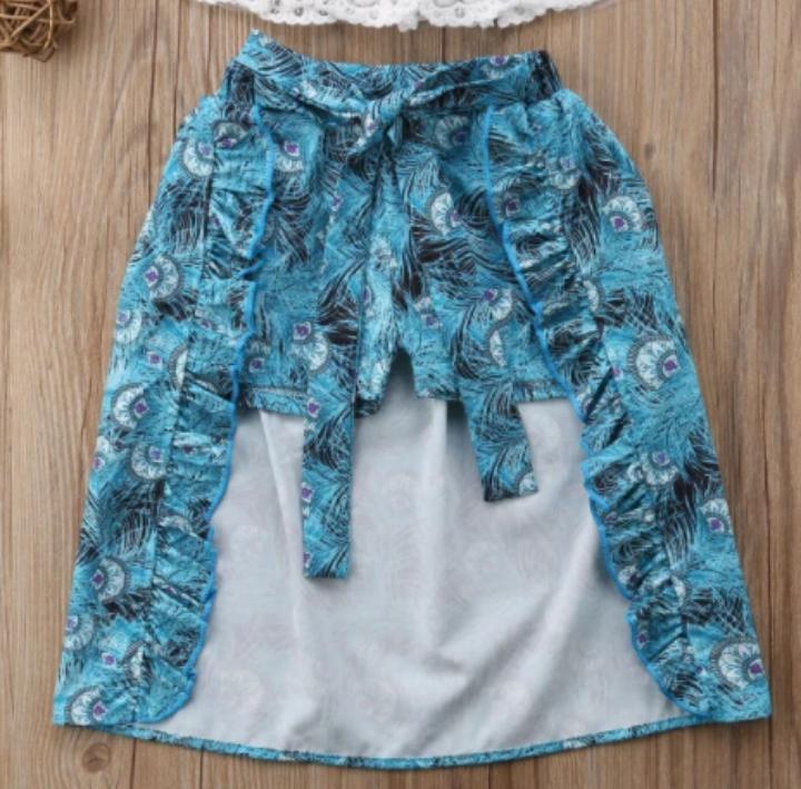 Pretty Lace White top With Stylish Bottom