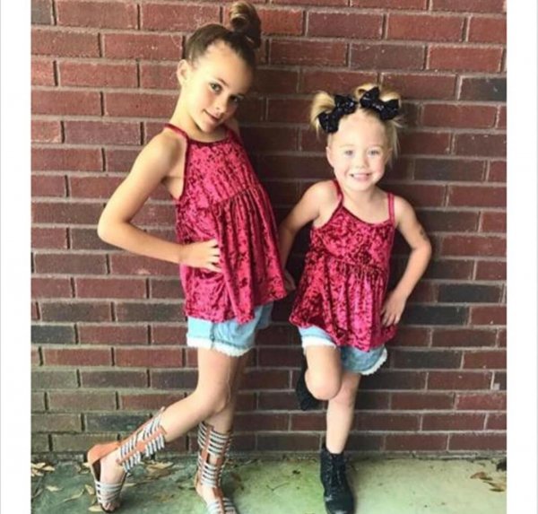 Image of Pretty Red Velvet with Cotton Short