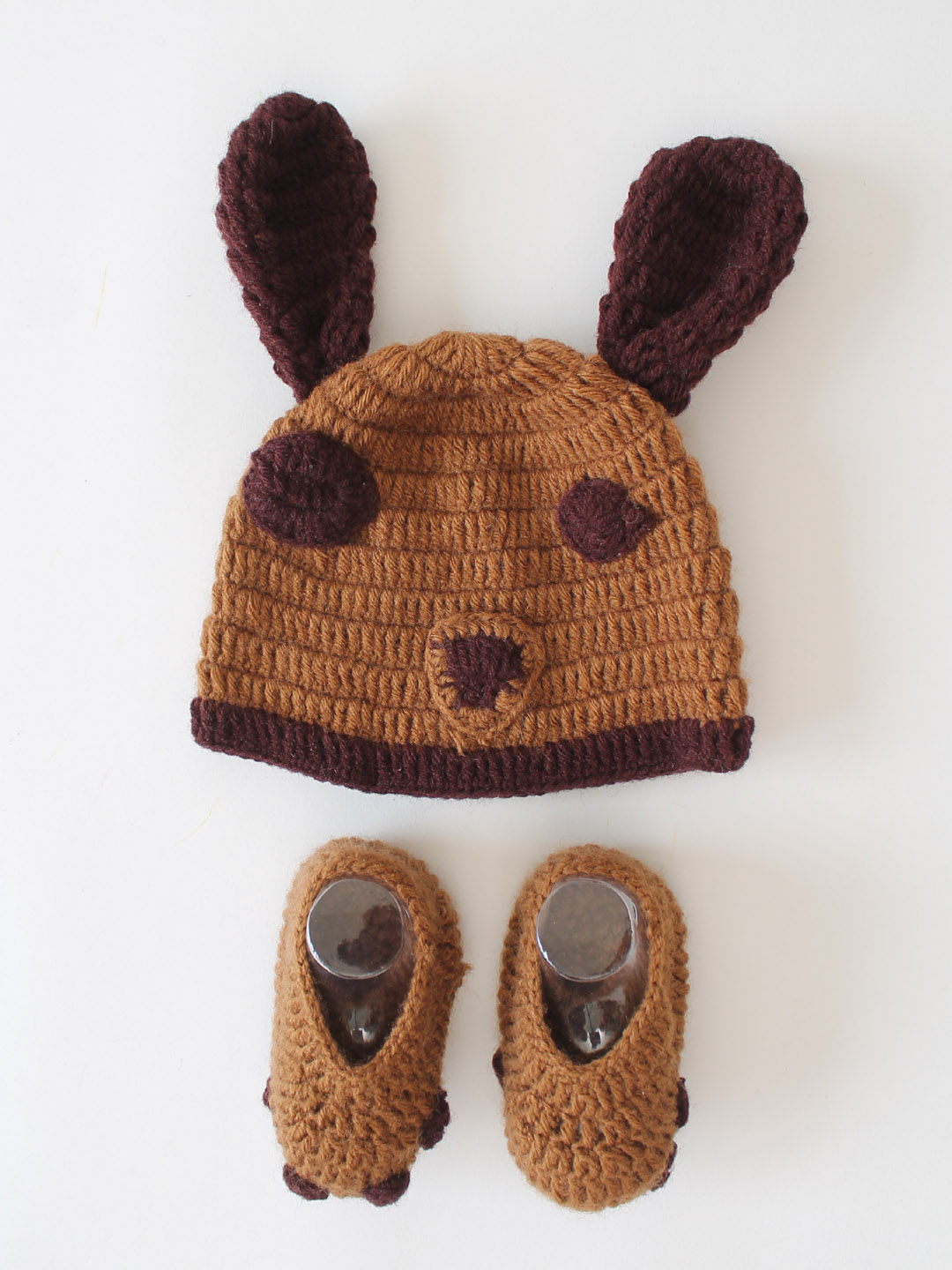 Puppy Photo Props - Brown Newborn Outfit for Photoshoot