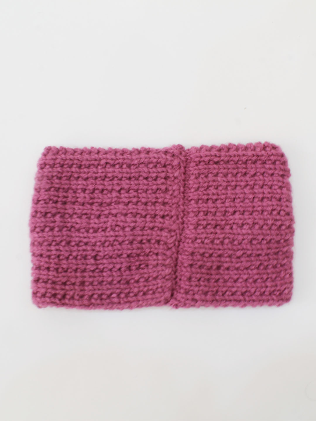 Velvery Handmade Womens Cable Design Headwrap-Purple