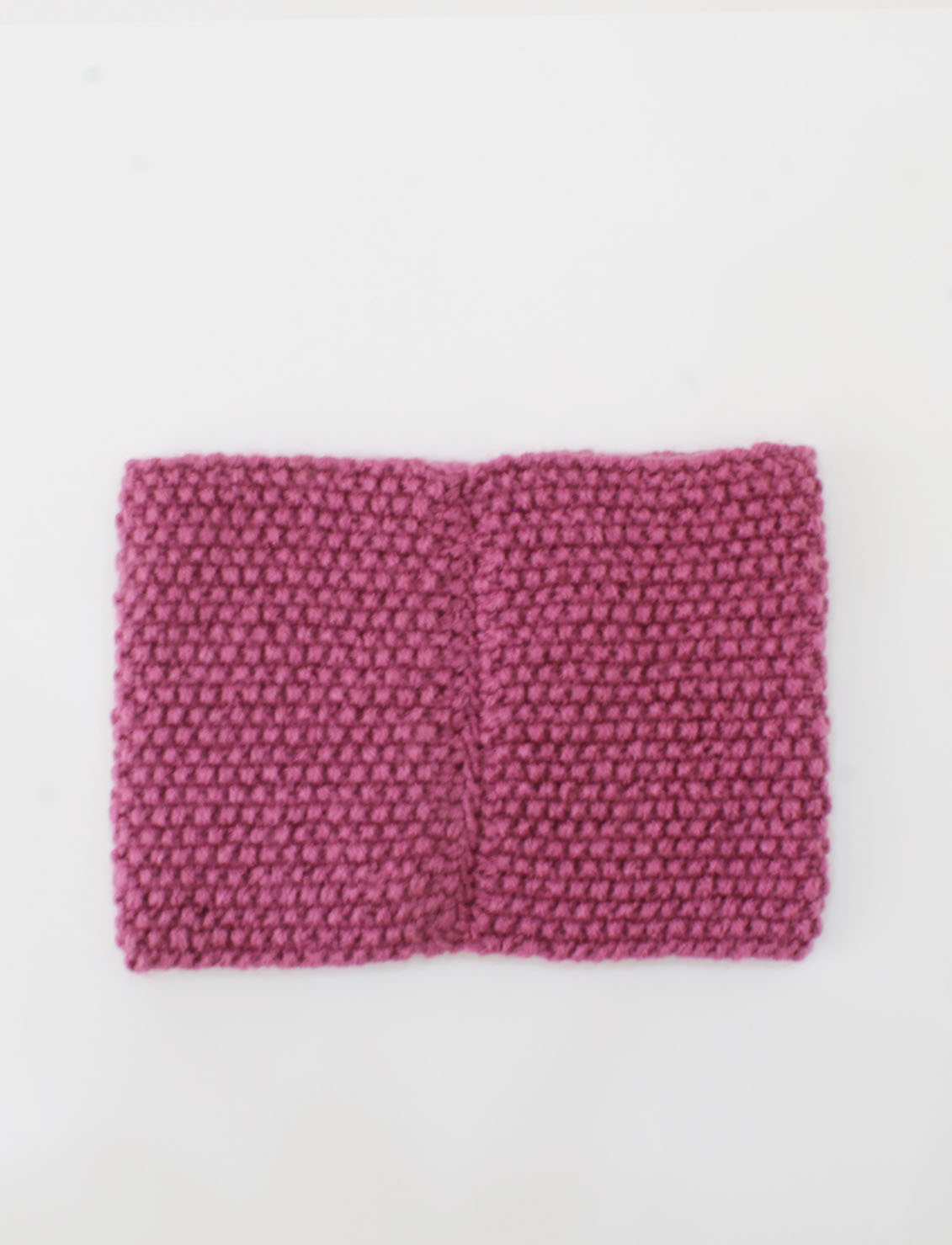 Velvery Handmade Knitted Women Self Design Headwrap-Purple