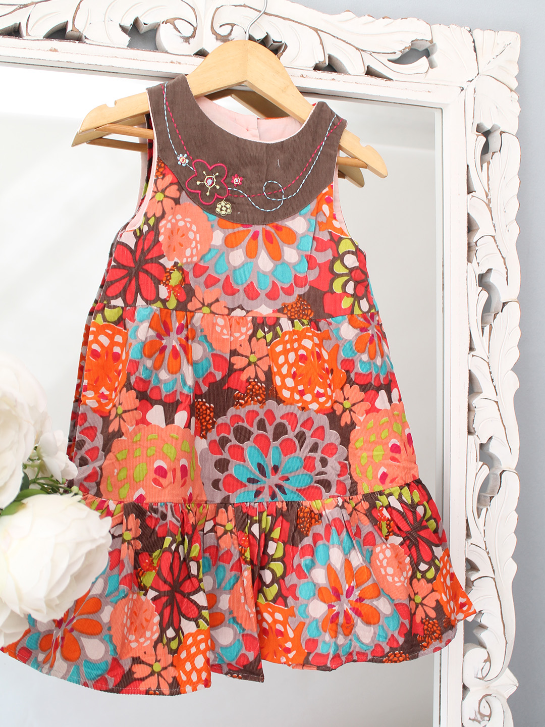 Qvink Abstract Motif Printed Dress - Multicolor