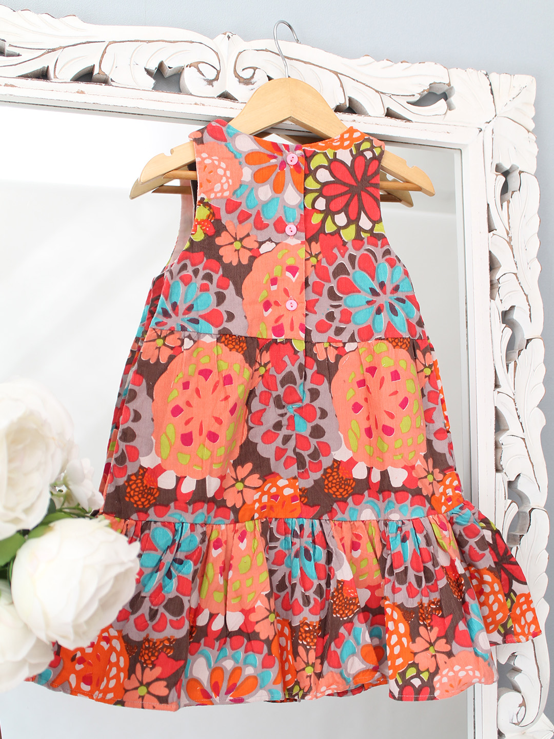 Qvink Abstract Motif Printed Dress - Multicolor