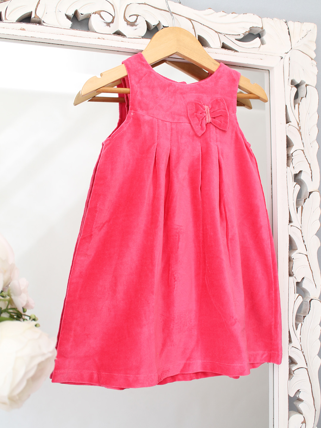 Qvink Sleeveless Bow Detailed Dress - Pink