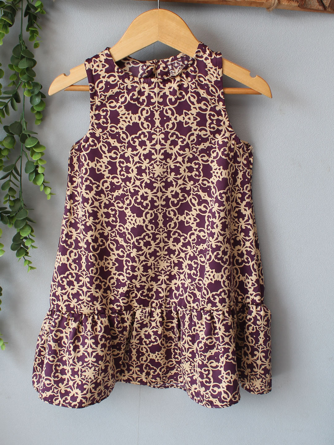 Qvink Printed Summer Dress  Purple