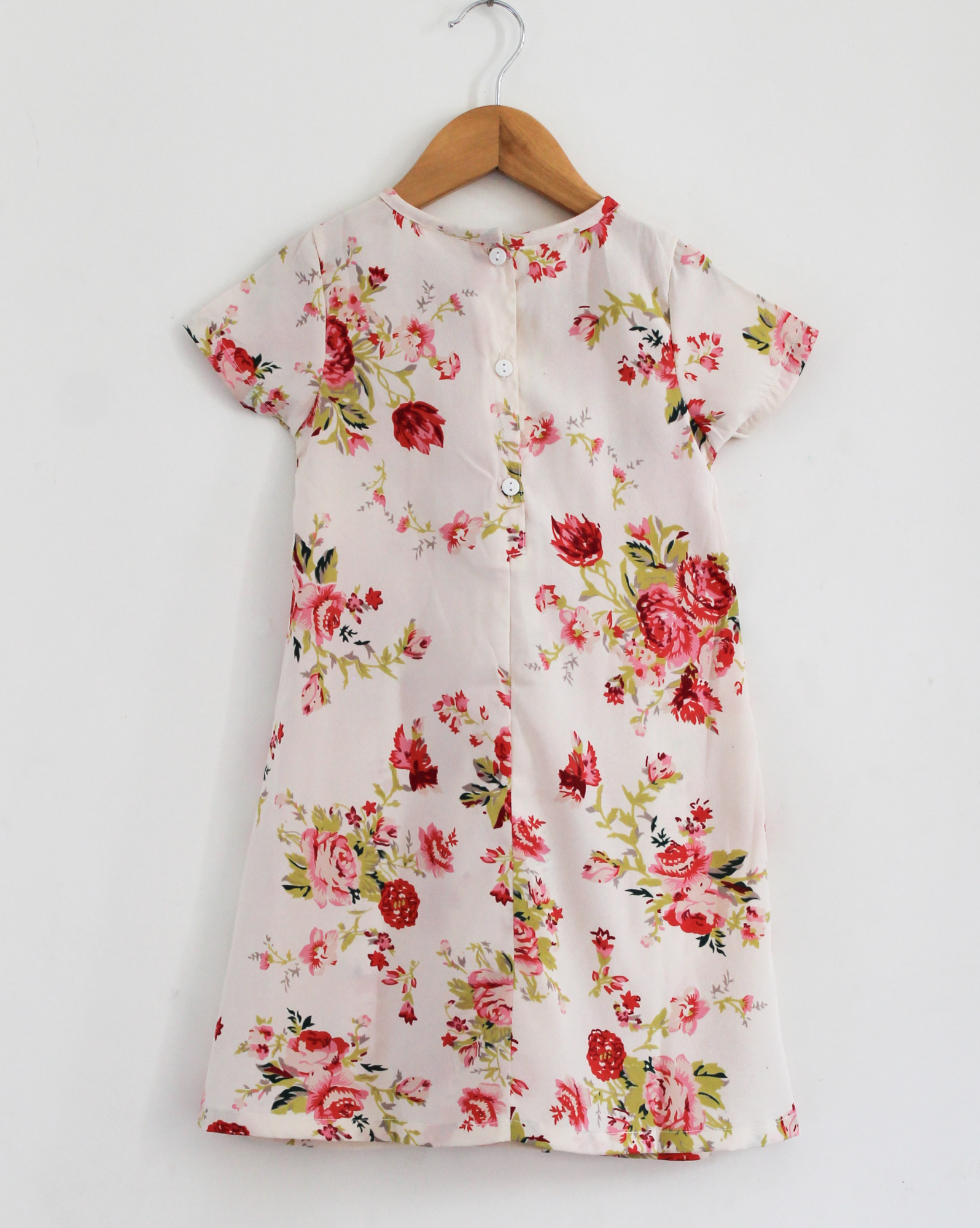 Qvink Floral Printed Dress - Cream