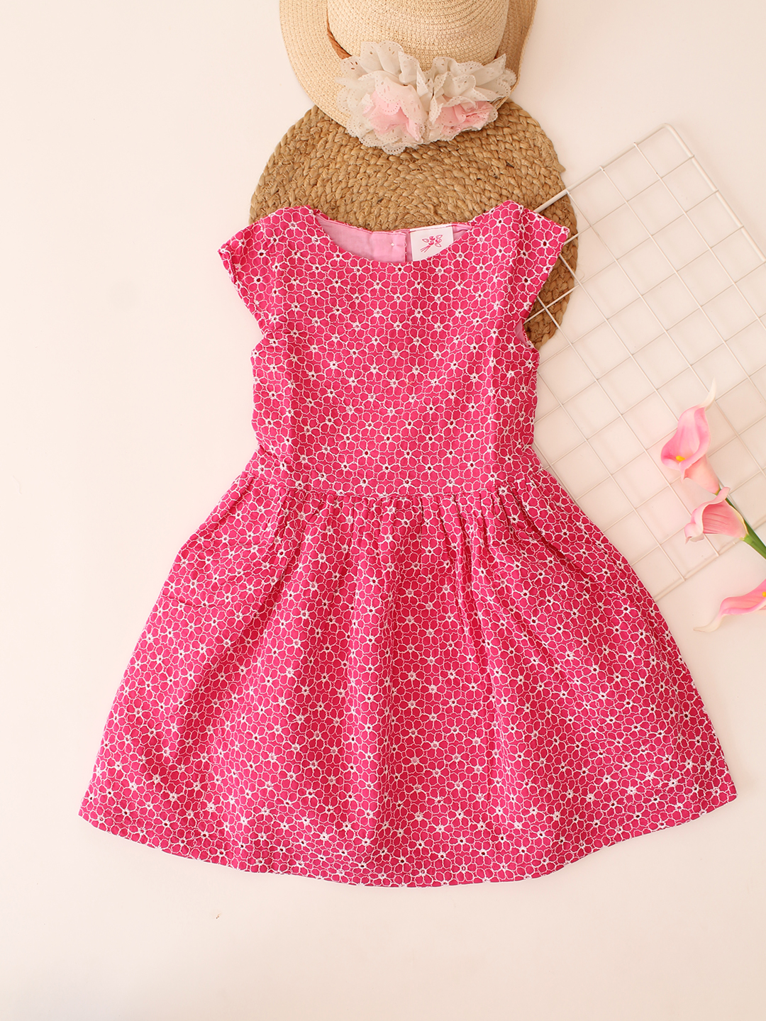 Qvink Floral Printed Dress - Pink