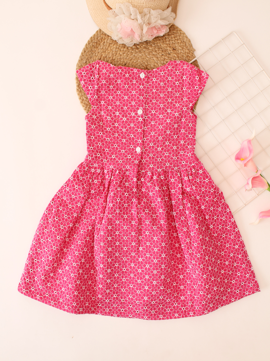Qvink Floral Printed Dress - Pink