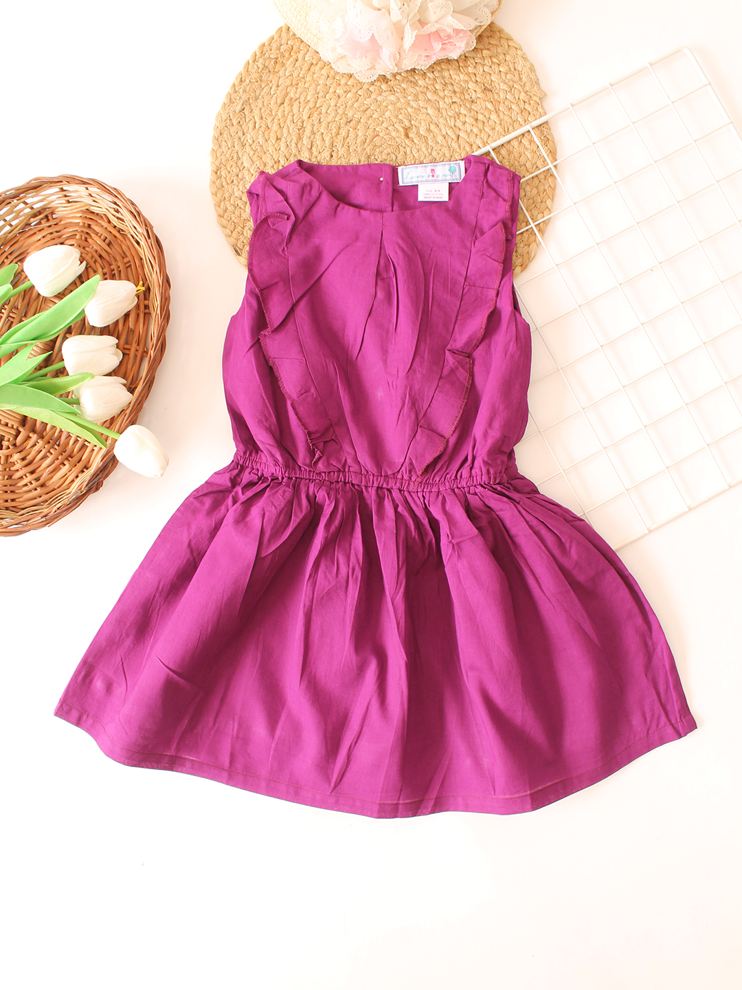 Qvink Sleeveless Summer Dress  Purple