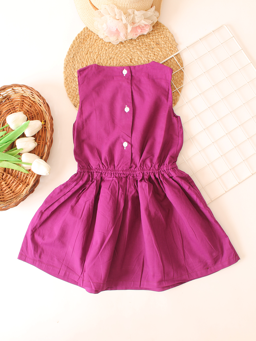 Qvink Sleeveless Summer Dress - Purple