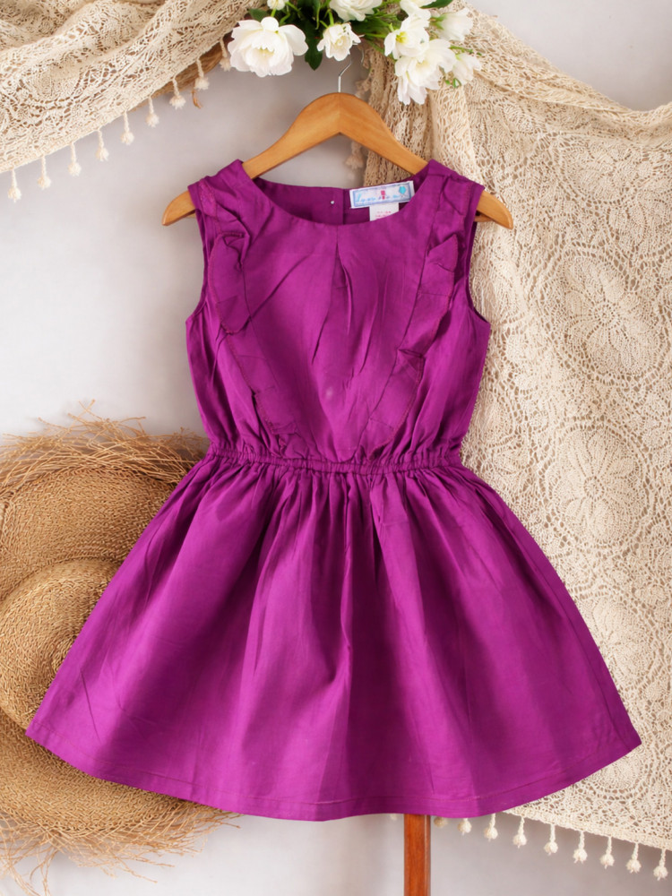 Image of Qvink Sleeveless Summer Dress - Purple