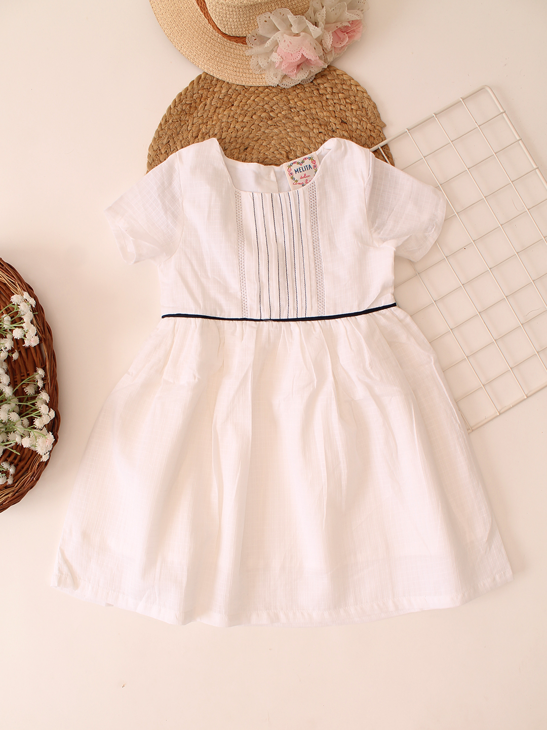 Qvink Cotton Summer Dress  White