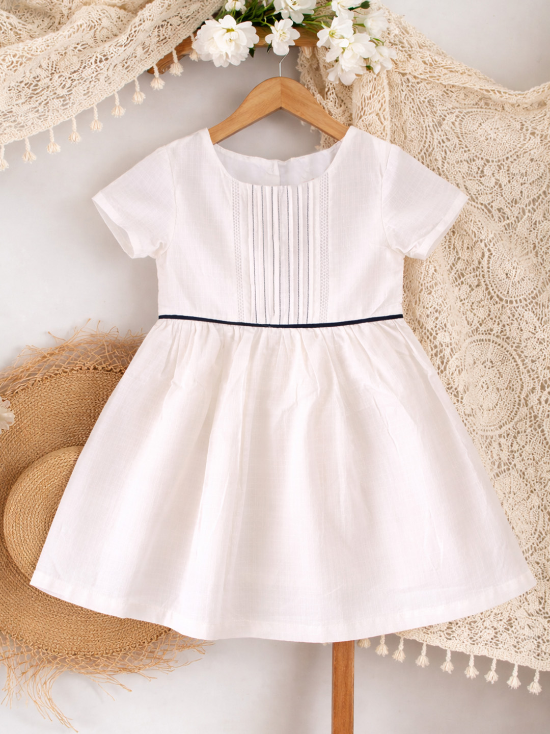 Qvink Cotton Summer Dress - White