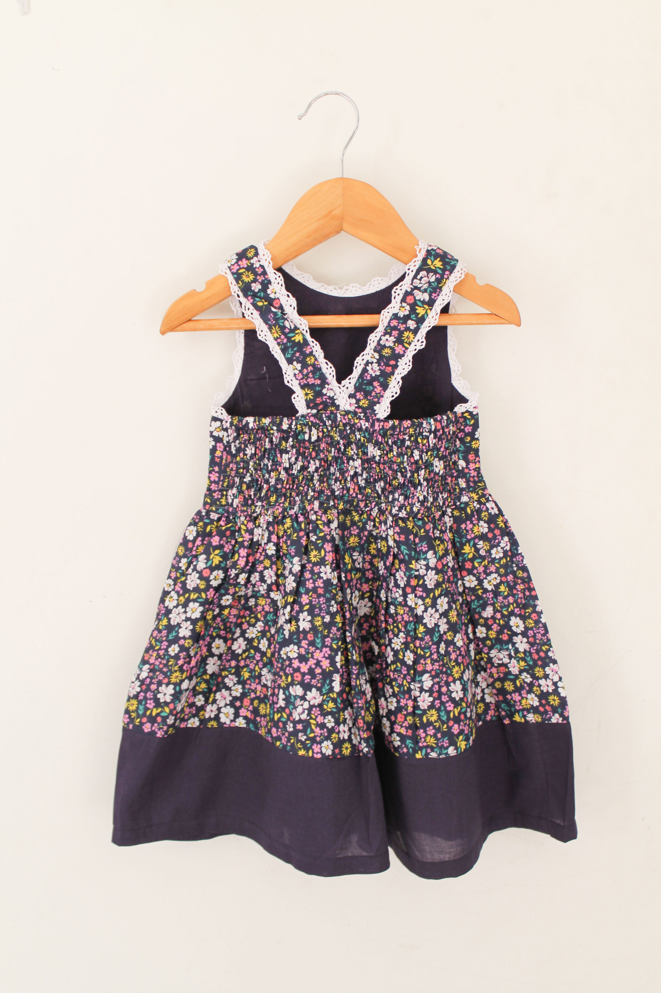 Qvink Floral Printed Dress  Navy