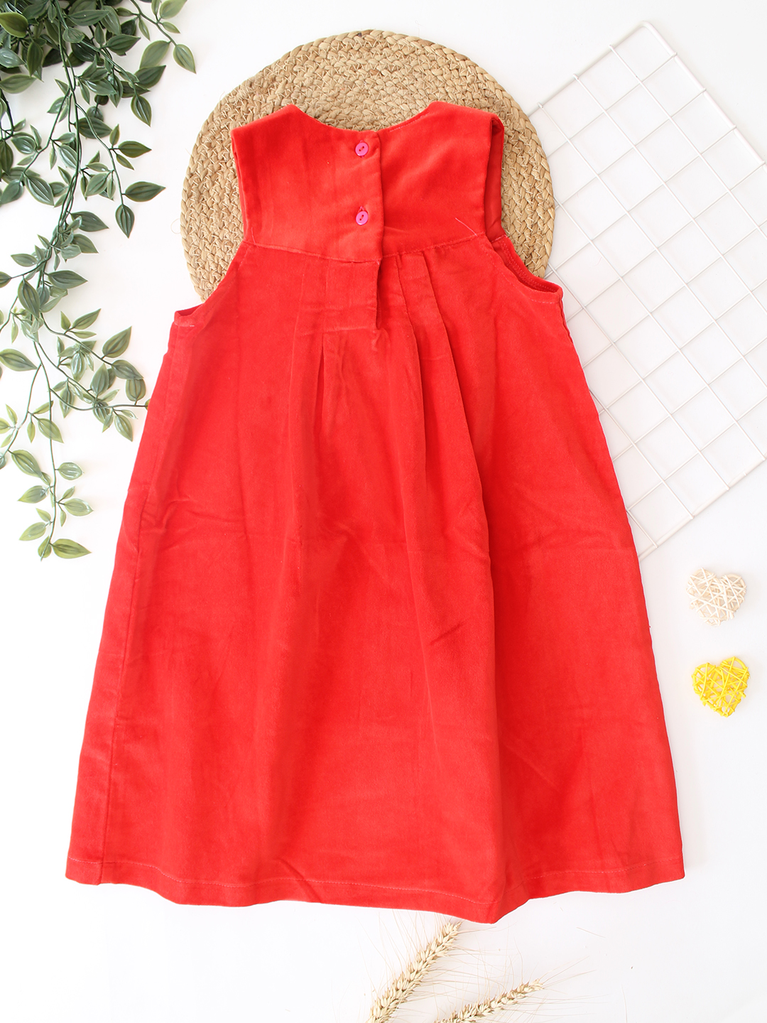 Qvink Bow Detailed Casual Dress  Red