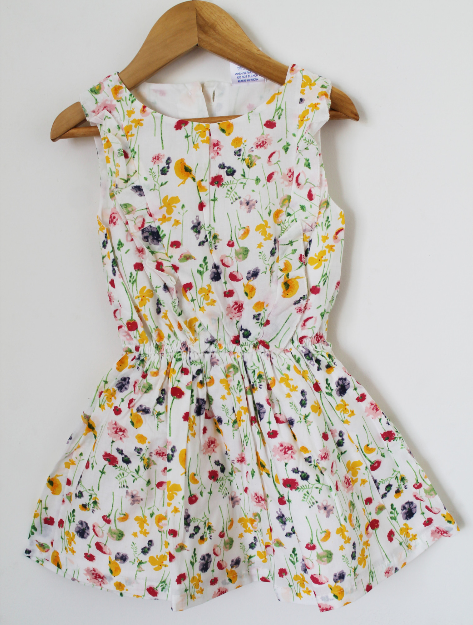 Qvink Floral Printed Casual Dress  White