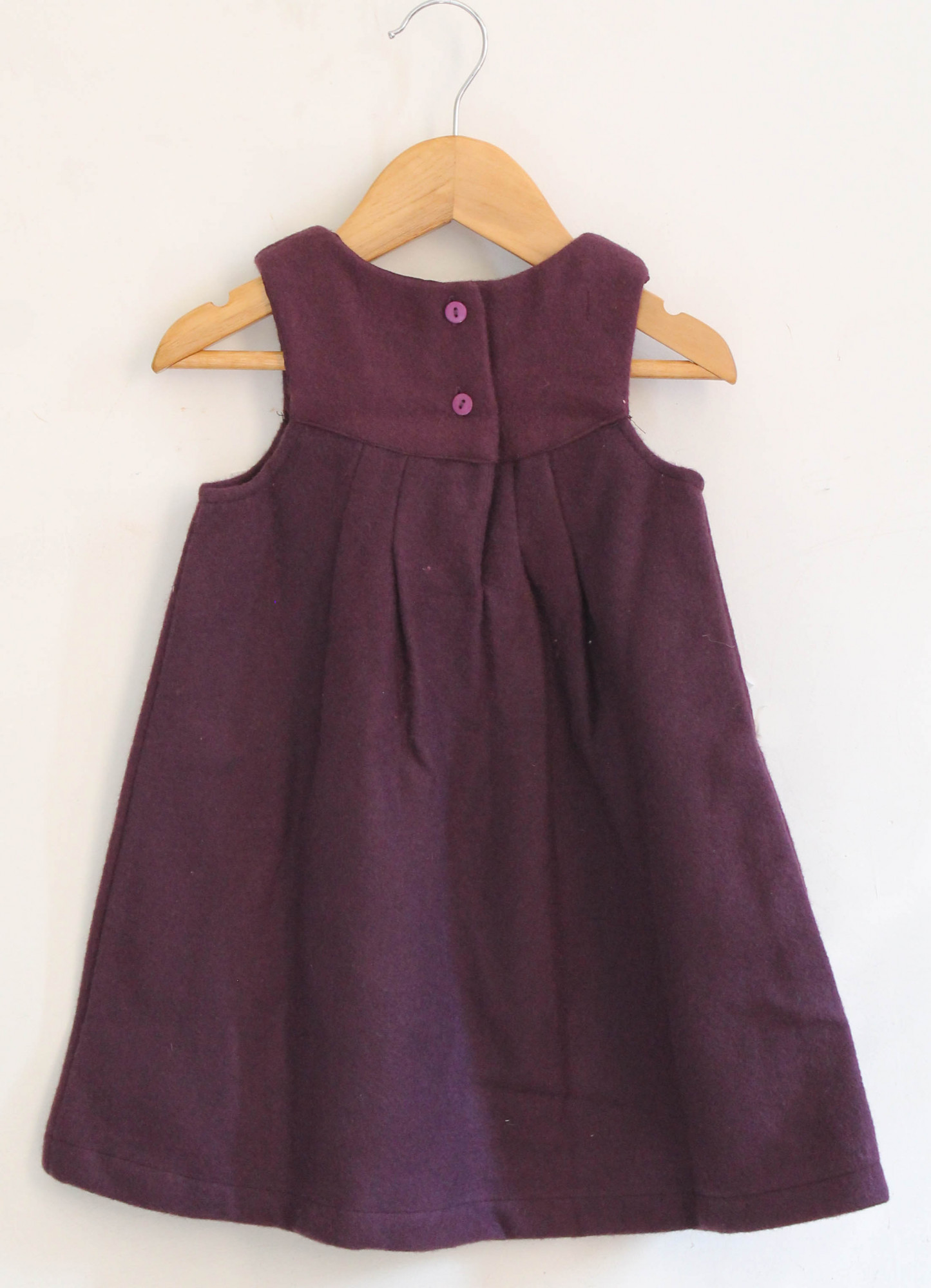 Qvink Bow Detailed Winter Casual Dress  Purple