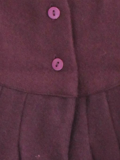 Qvink Bow Detailed Winter Casual Dress - Purple