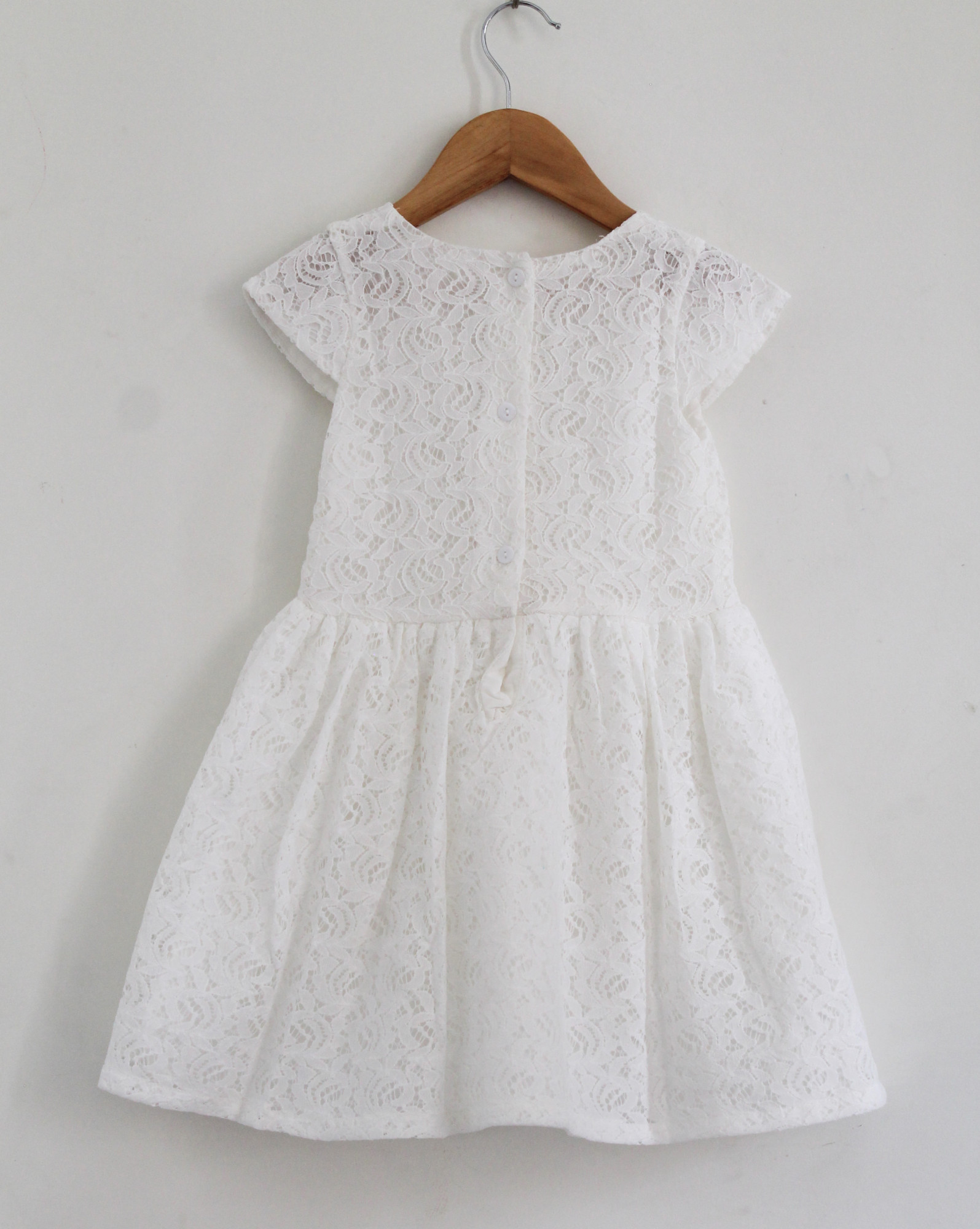 Qvink Cap Sleeves Casual Dress  White