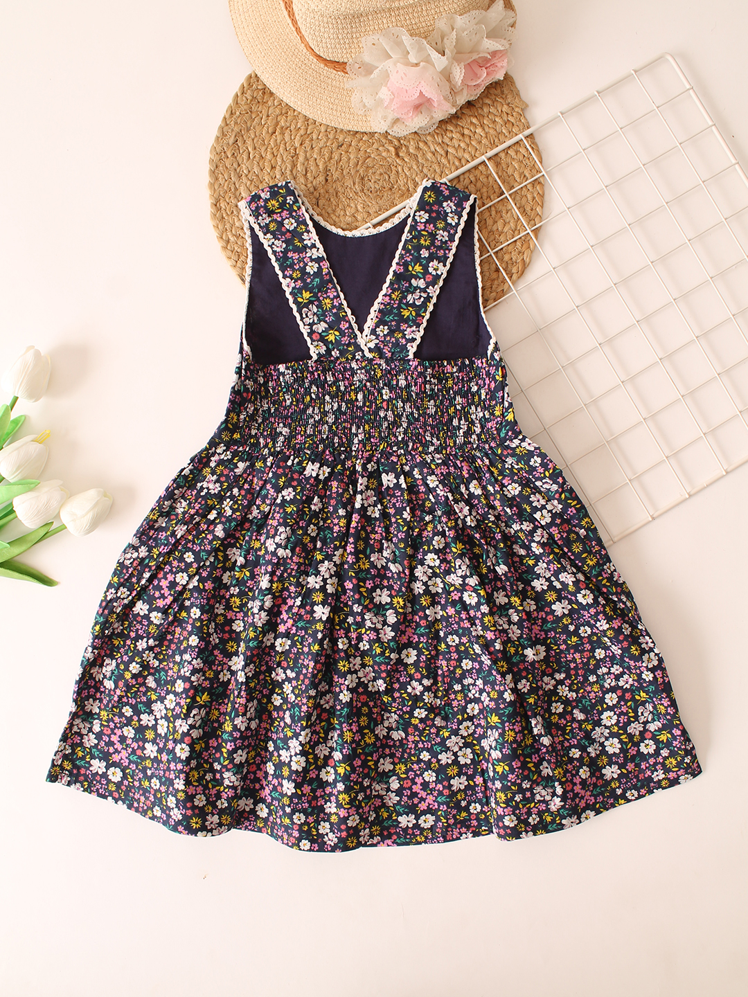 Qvink Floral Printed Caual Dress  Multicolor