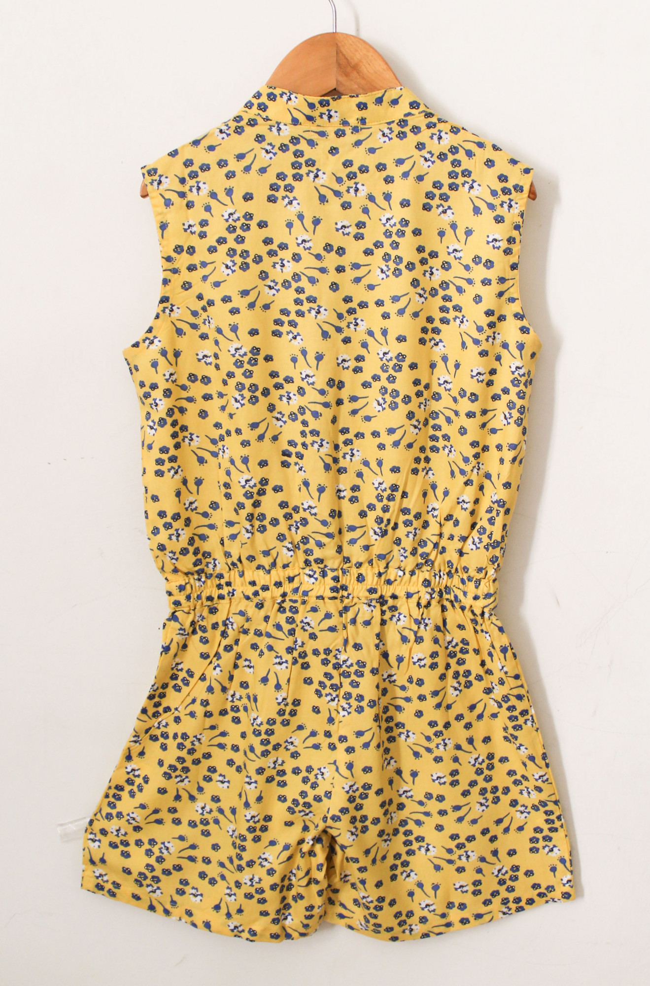 Qvink Floral Printed Playsuit  Yellow