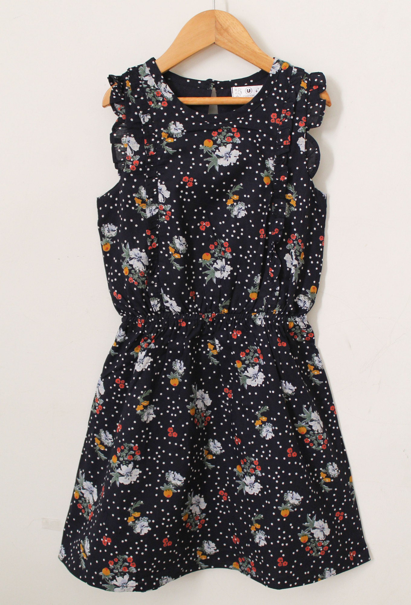 Qvink Printed Casual Dress  Navy