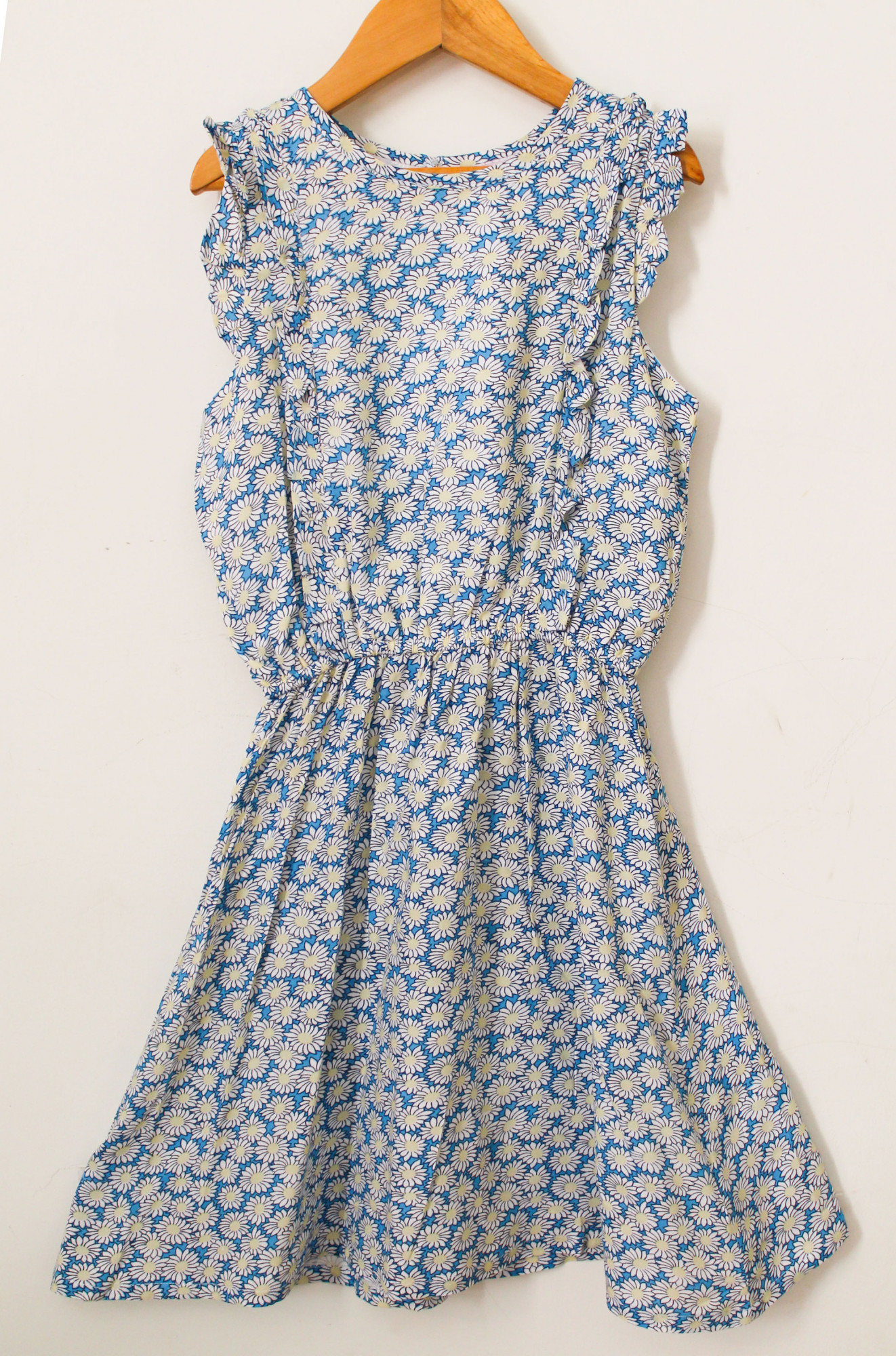 Qvink Floral Printed Casual Dress - Blue