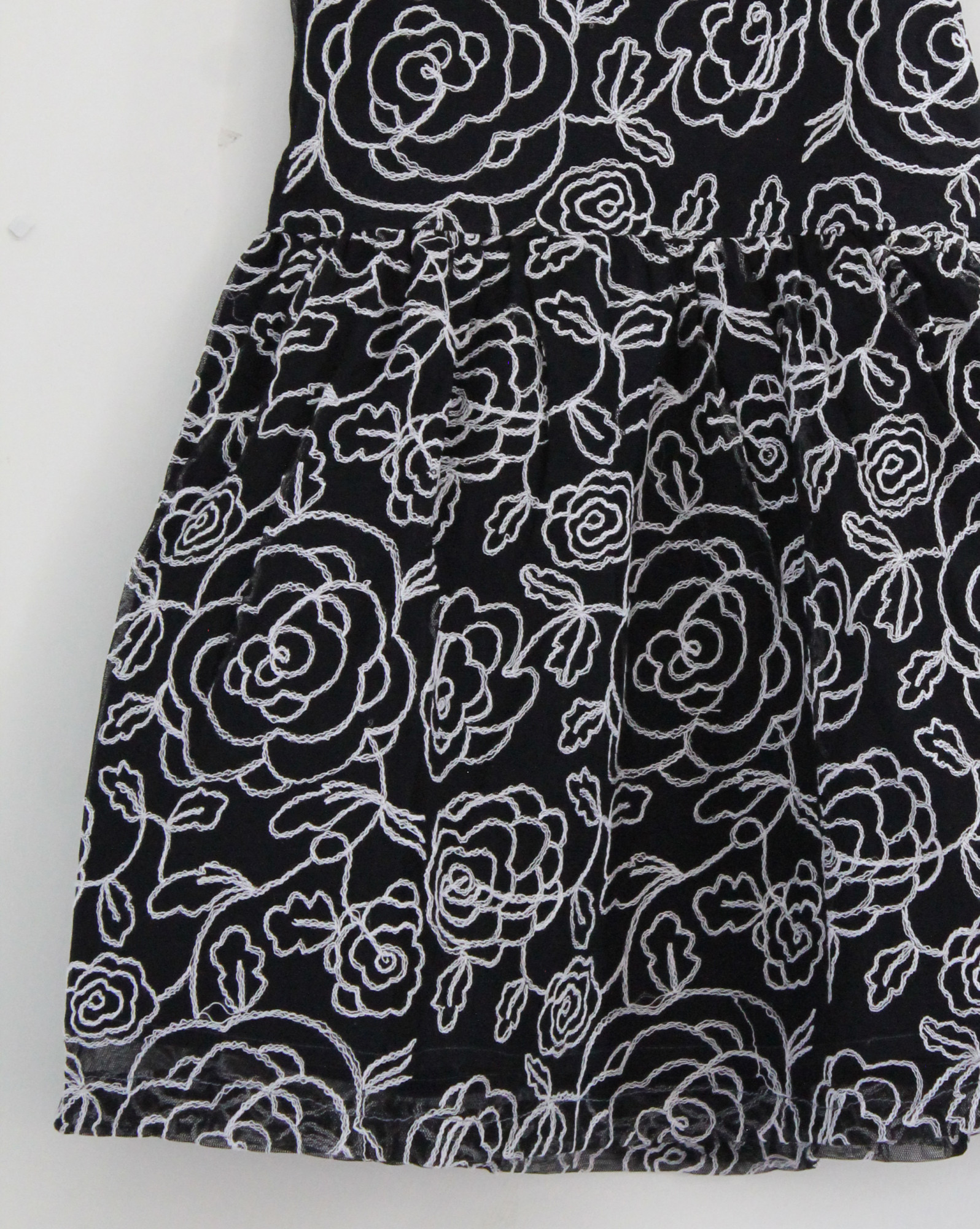 Qvink Floral Printed Casual Dress  Black