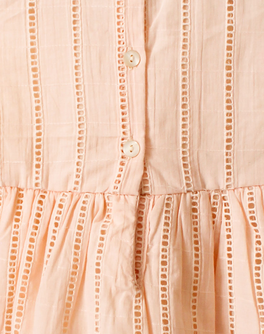 Qvink Solid Casual Dress  Cream