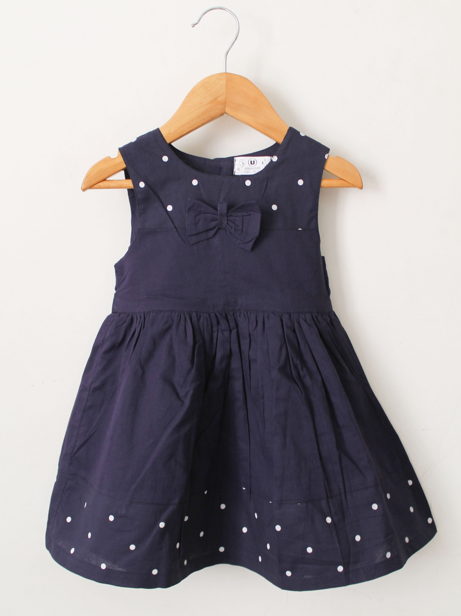 Qvink Bow Detailed Casual Dress  Navy