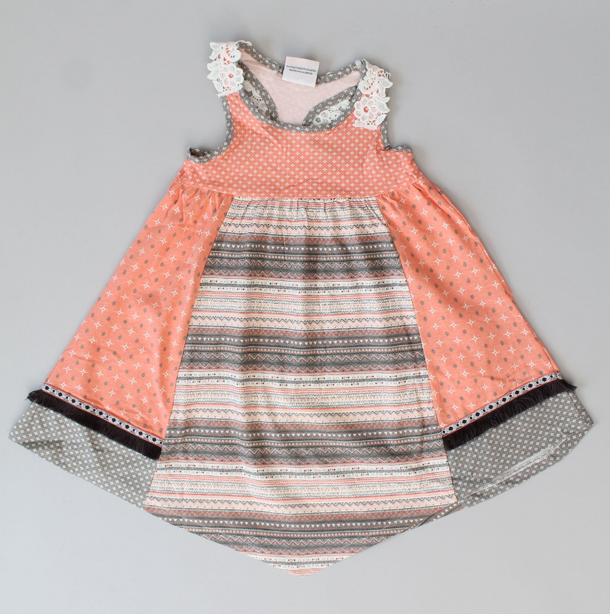 Qvink Mixed Print Design Casual Dress  Multicolor