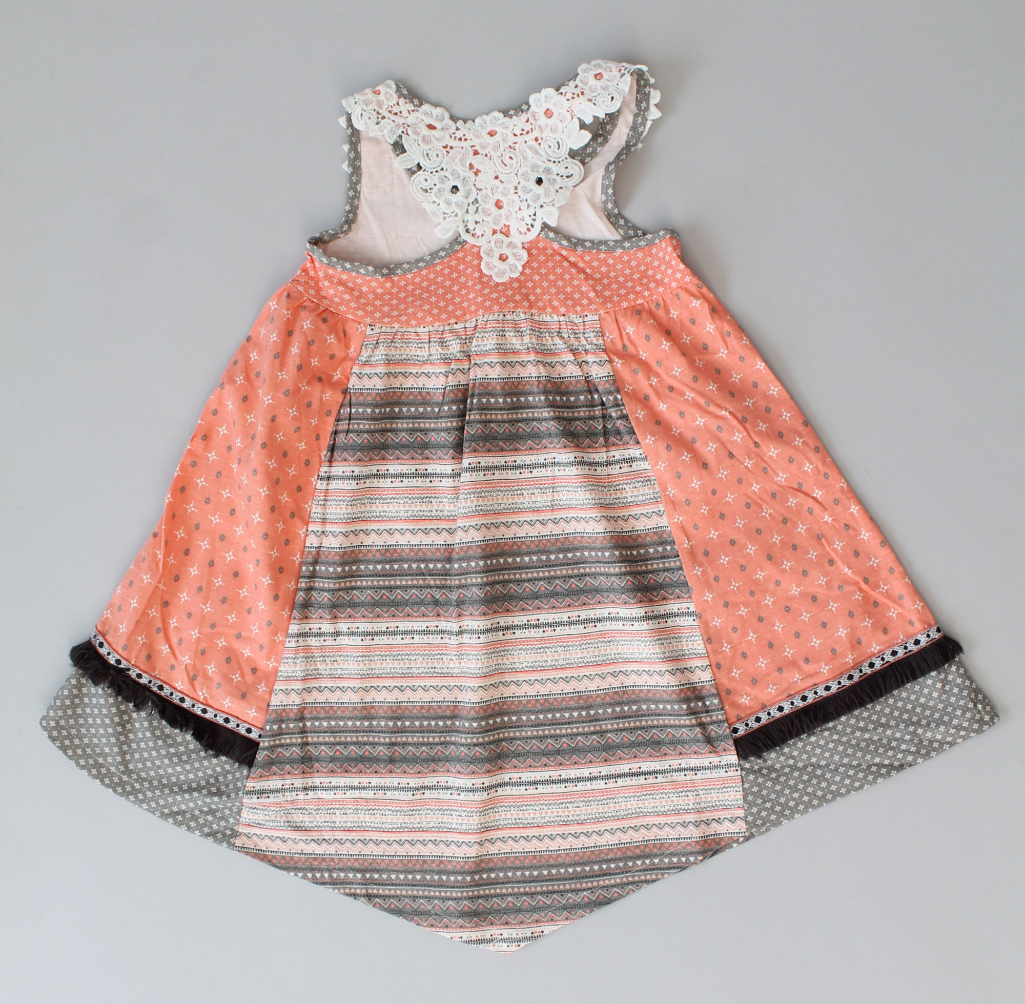 Qvink Mixed Print Design Casual Dress  Multicolor