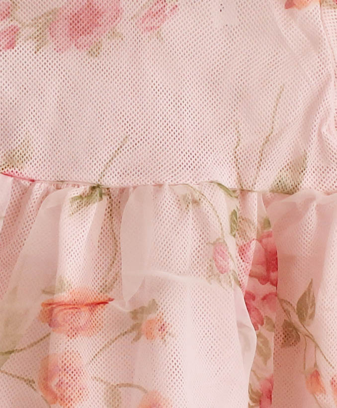 Qvink Floral Printed Casual Dress  White