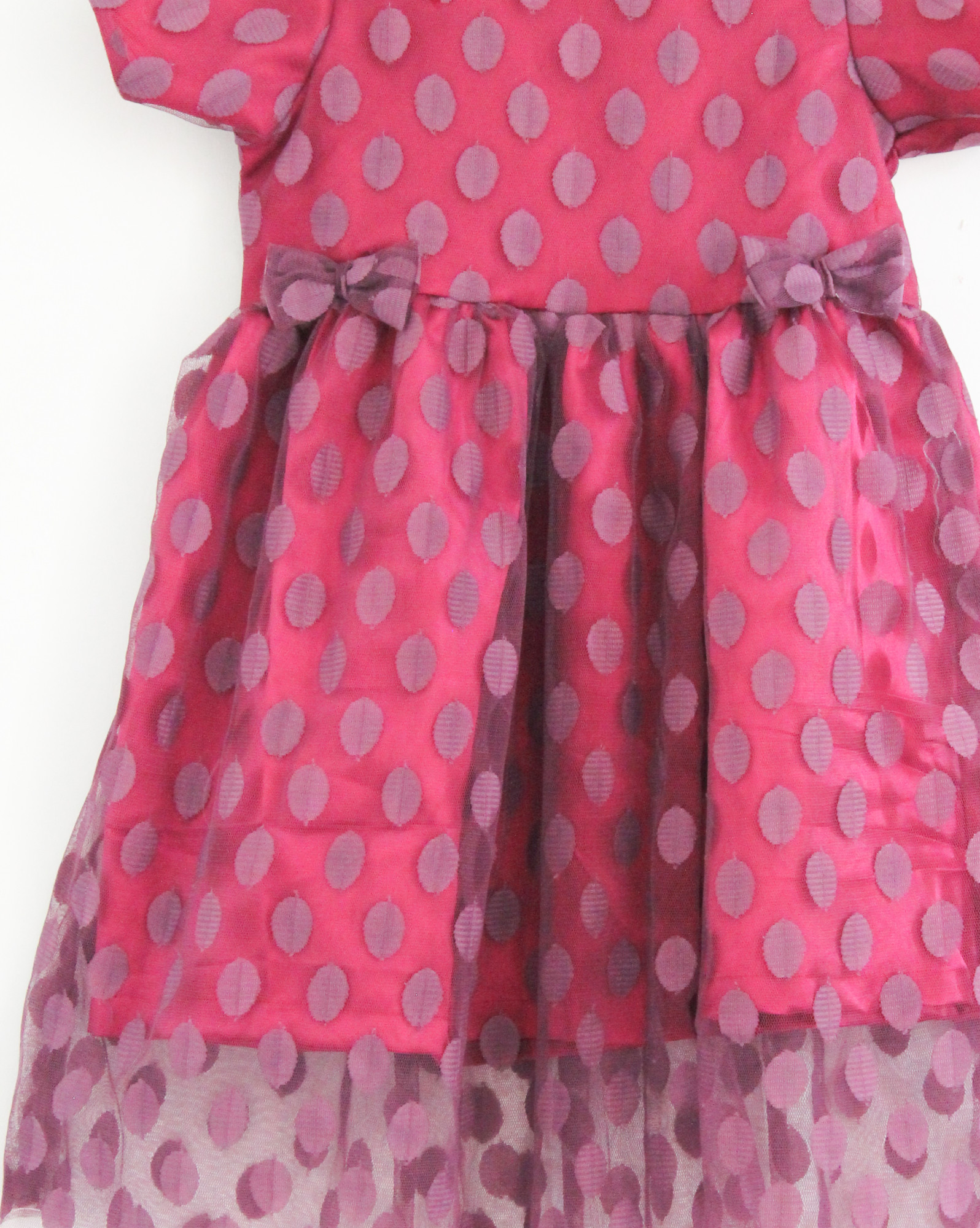 Qvink Polka Dot Pattern Casual Dress - Purple